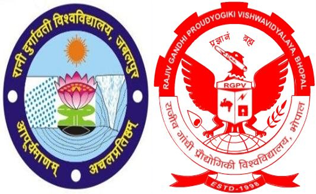 राज्यपाल के समक्ष RGPV और रानी दुर्गावती विश्वविद्यालय का MOU राज्यपाल के समक्ष RGPV और रानी दुर्गावती विश्वविद्यालय का MOU