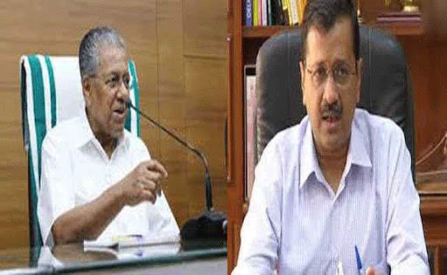 नर्सों की सुरक्षा के लिए विजयन ने केजरीवाल को लिखा पत्र नर्सों की सुरक्षा के लिए विजयन ने केजरीवाल को लिखा पत्र