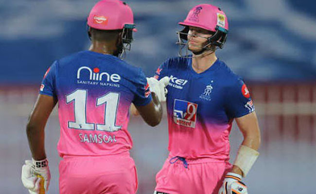 IPL : सैमसन और स्मिथ के विस्फोट से राजस्थान का मजबूत स्कोर IPL : सैमसन और स्मिथ के विस्फोट से राजस्थान का मजबूत स्कोर